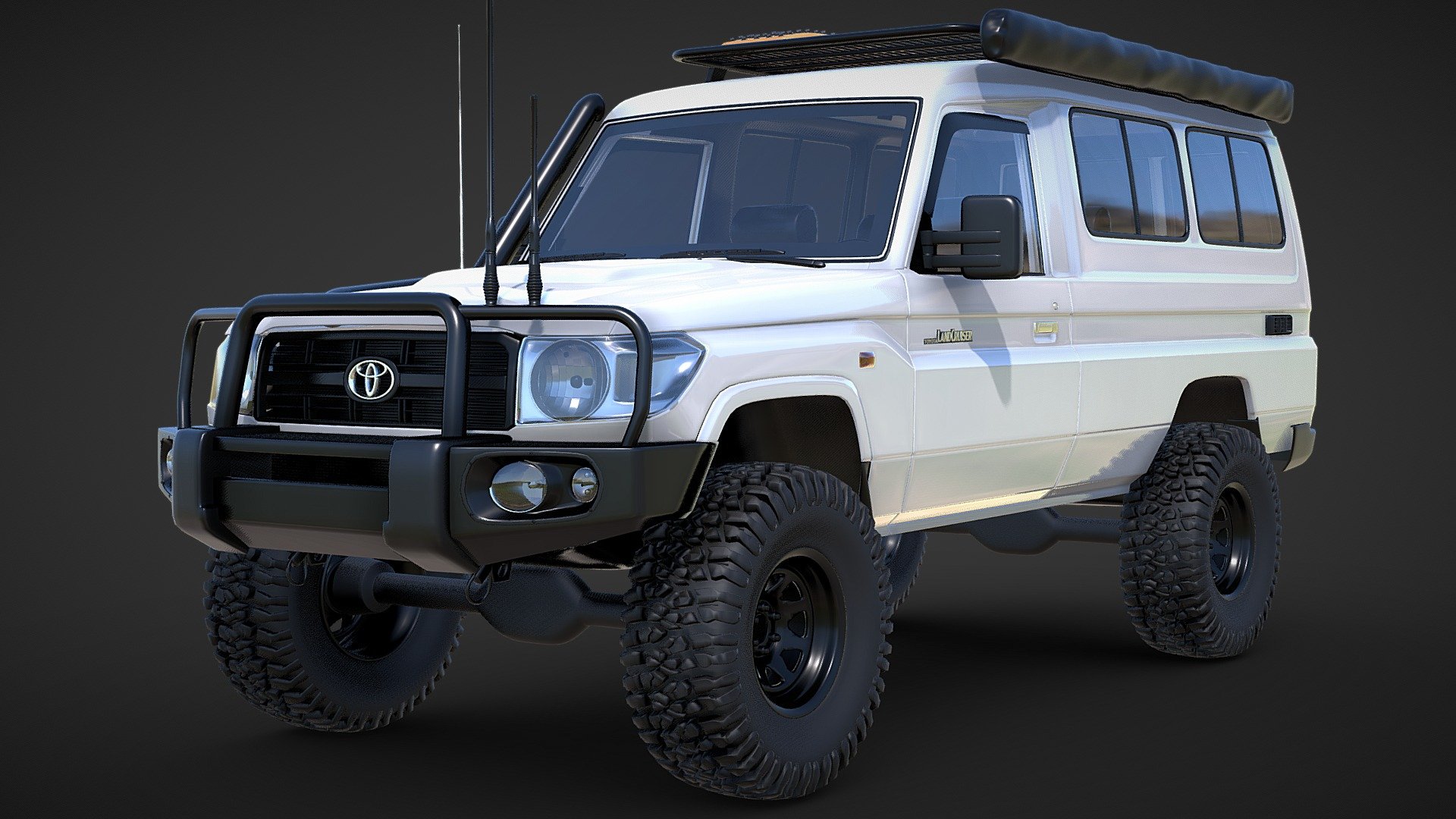 Toyota Landcruiser 78 Series Touring 3d model