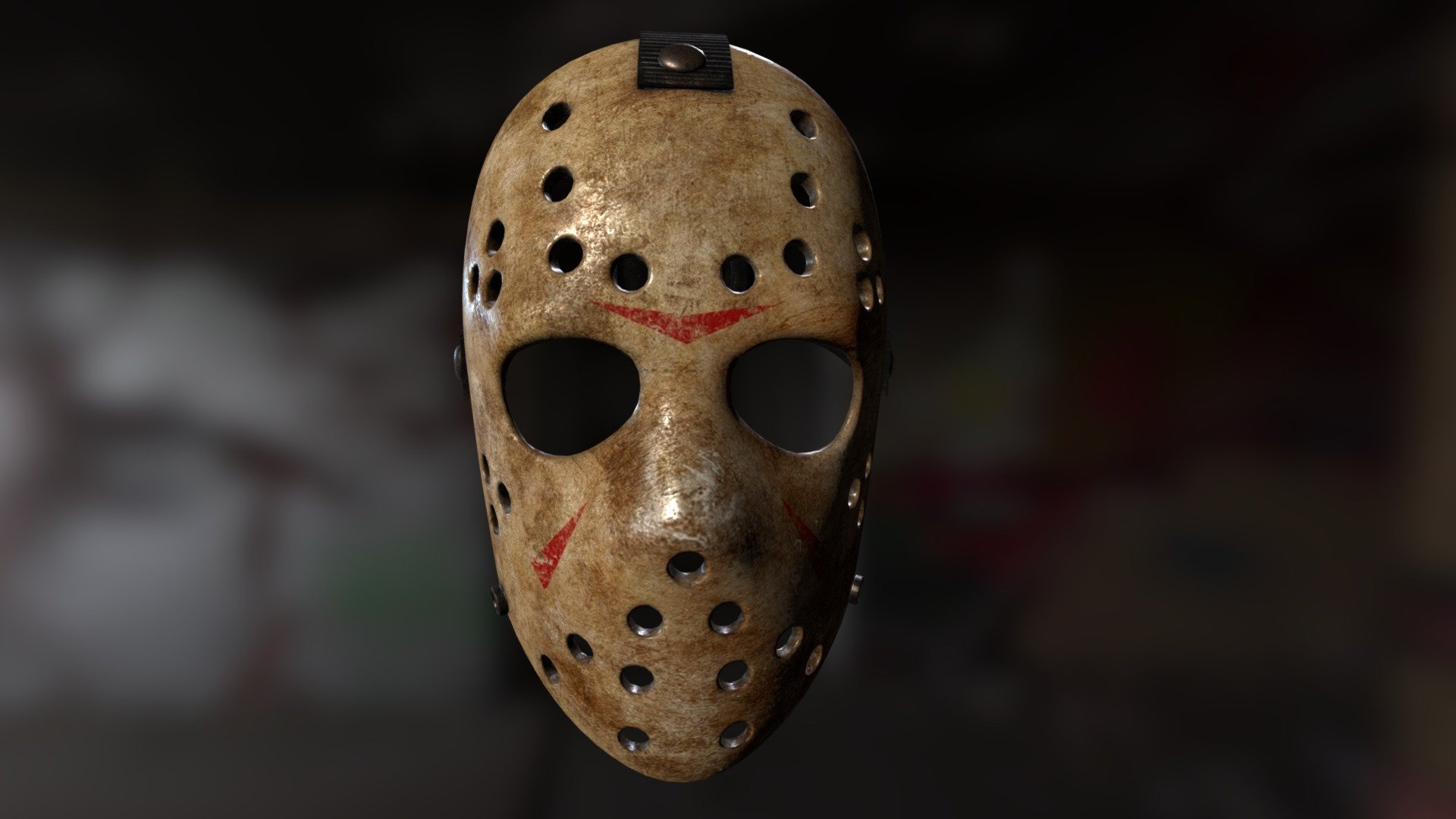 Friday the 13th hockey mask 3d model