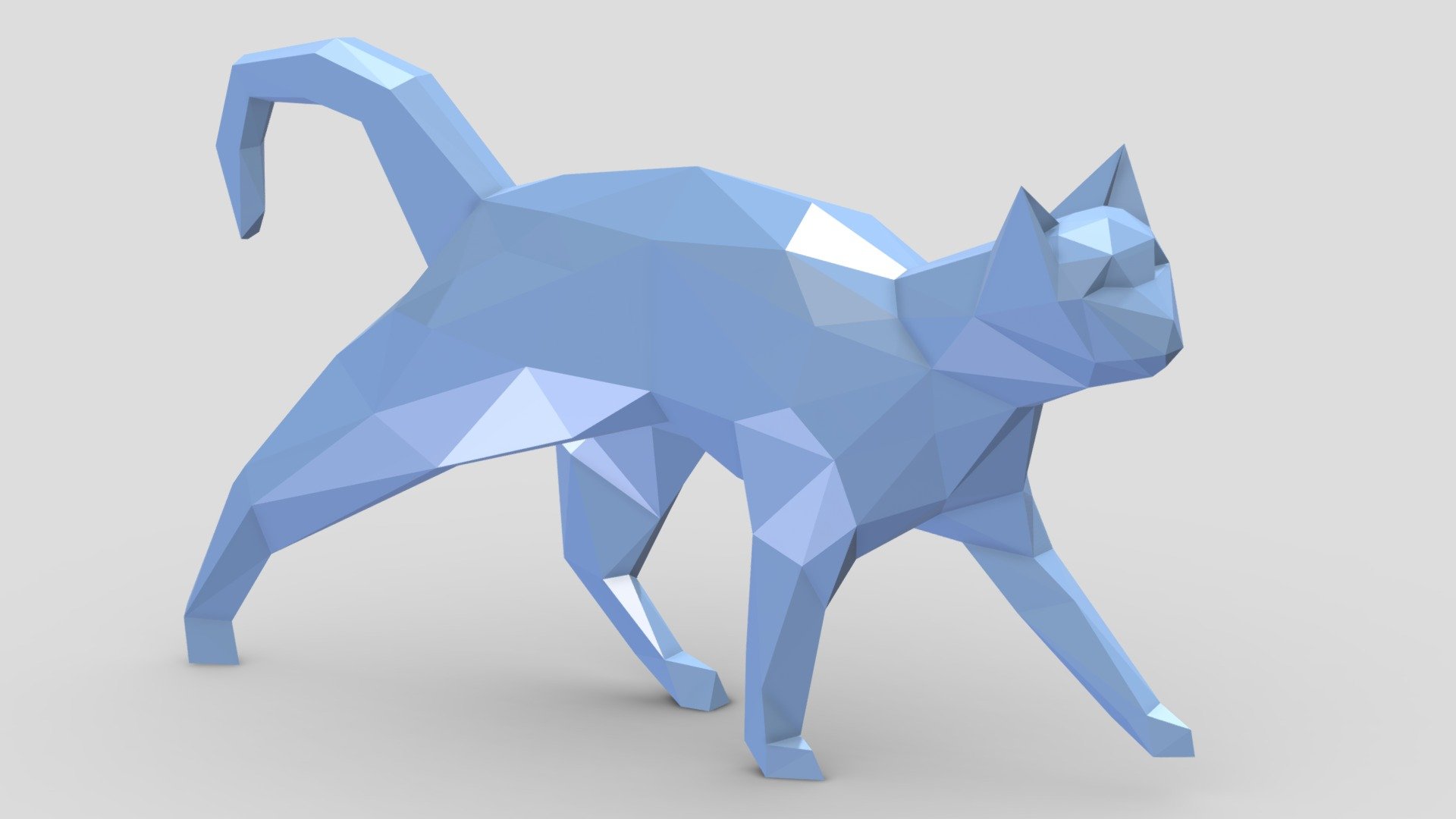 Low Poly Cat 3d model