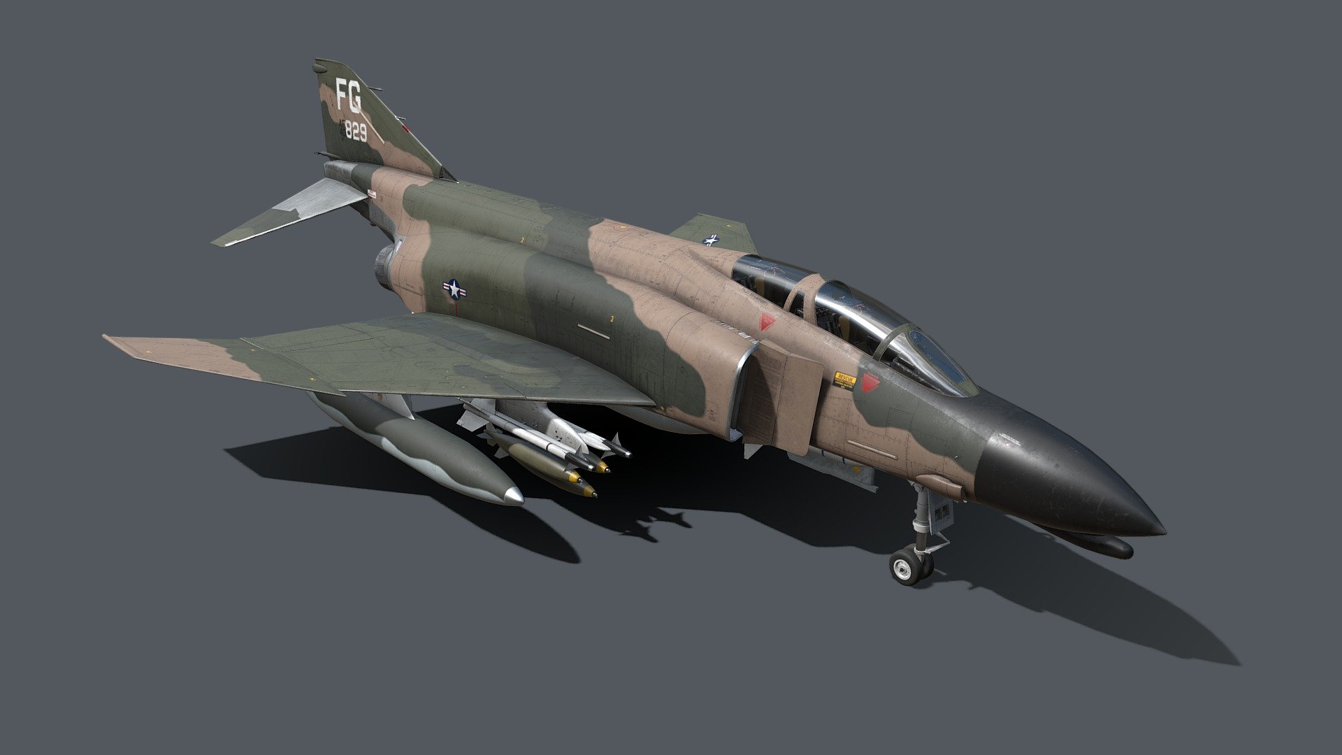 F-4C Phantom II 3d model