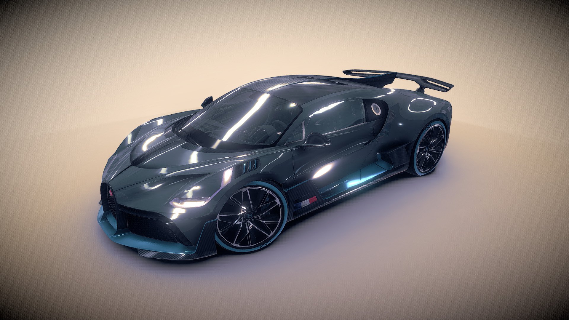 Bugatti Divo 2019 3d model