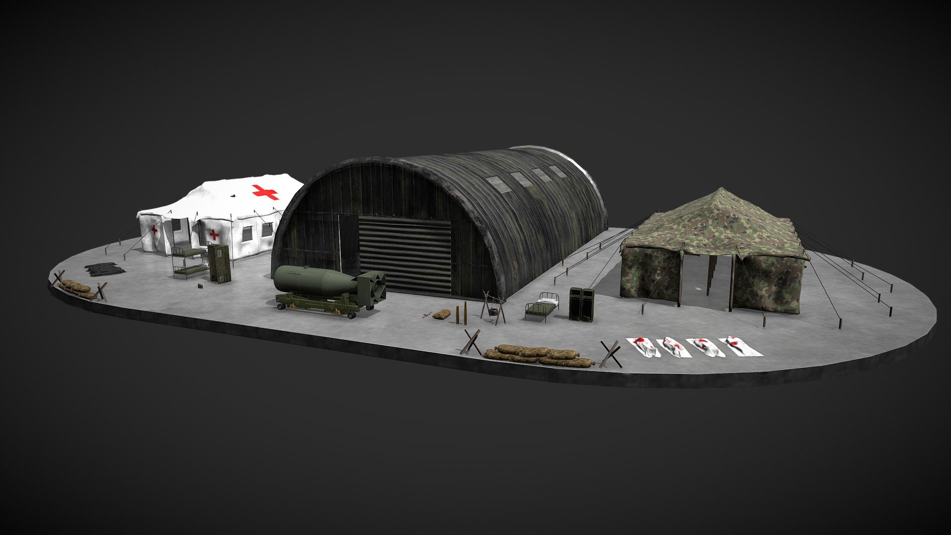 Military Base Pack 3d model