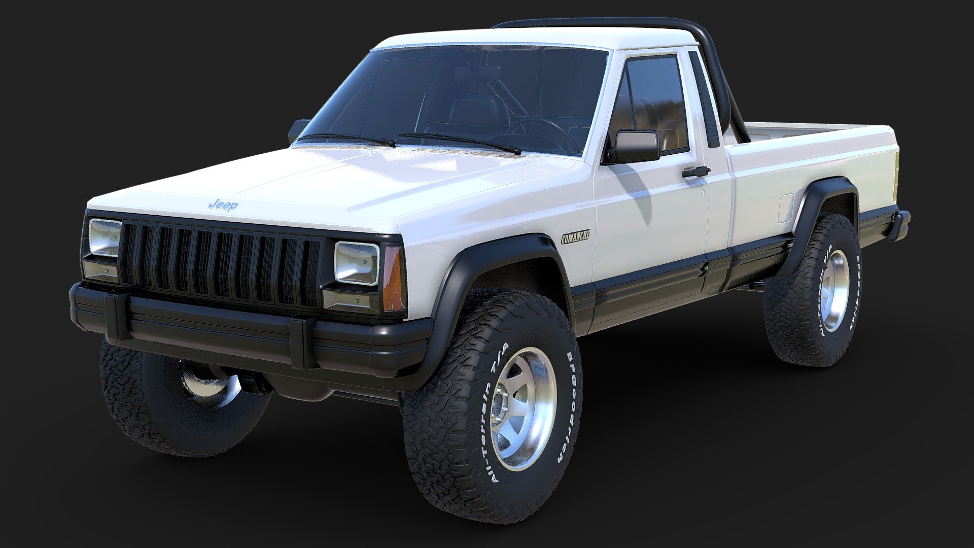 Jeep Comanche Stock 3d model