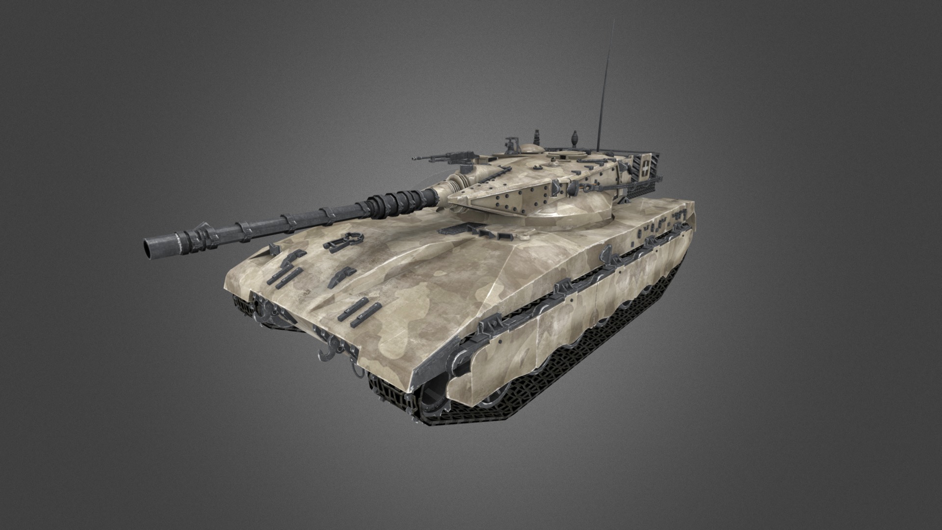 Merkava Tank 3d model