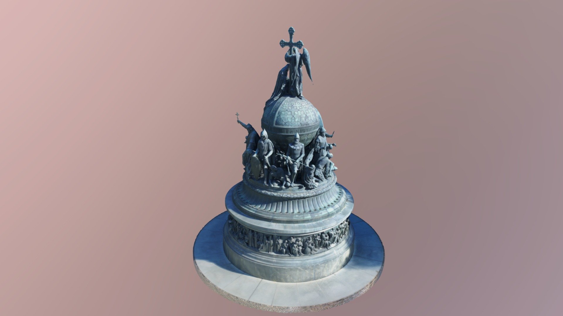 Памятник "Тысячелетие России" 3d model