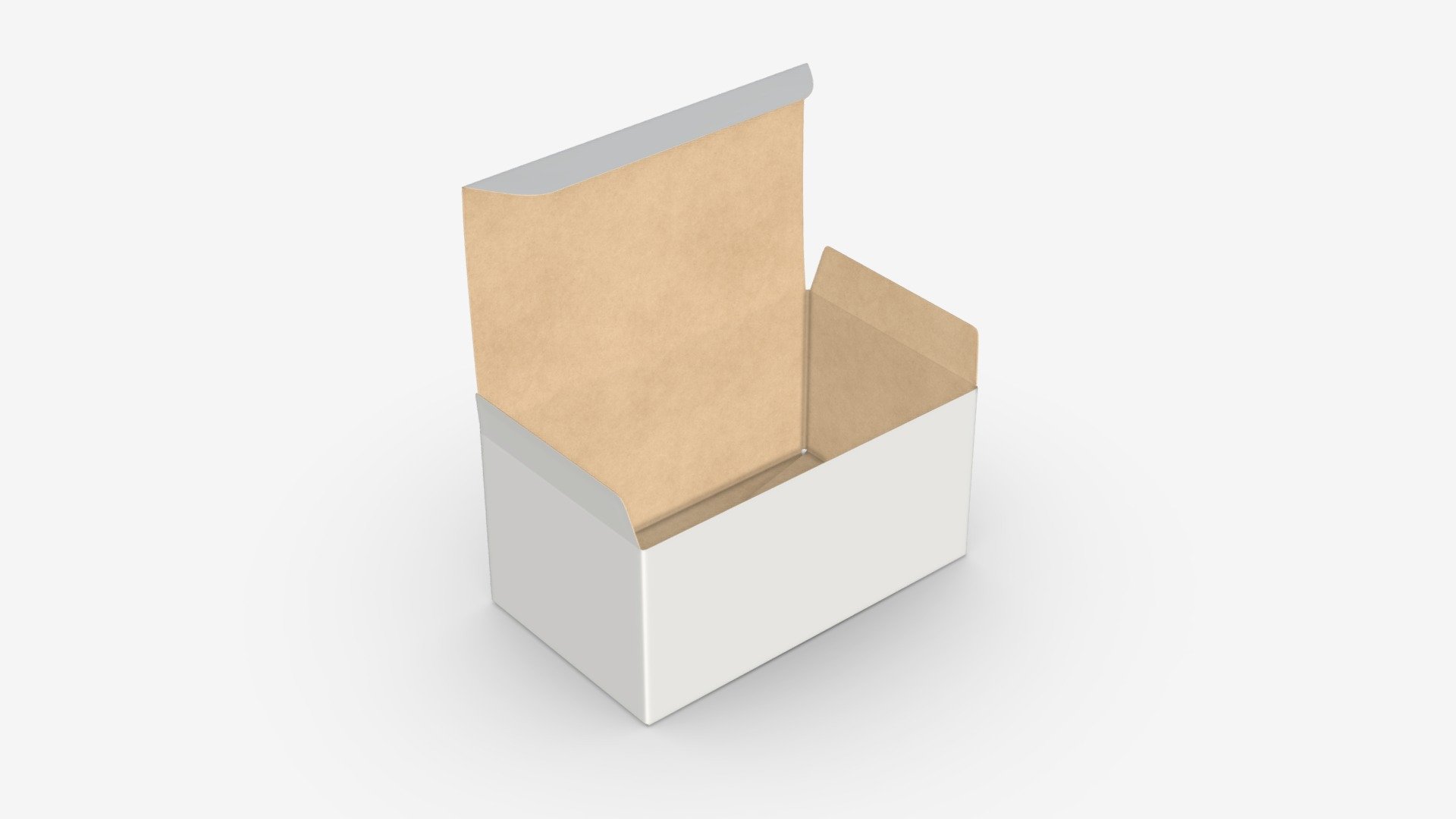 Gift box paper 05 opened 3d model