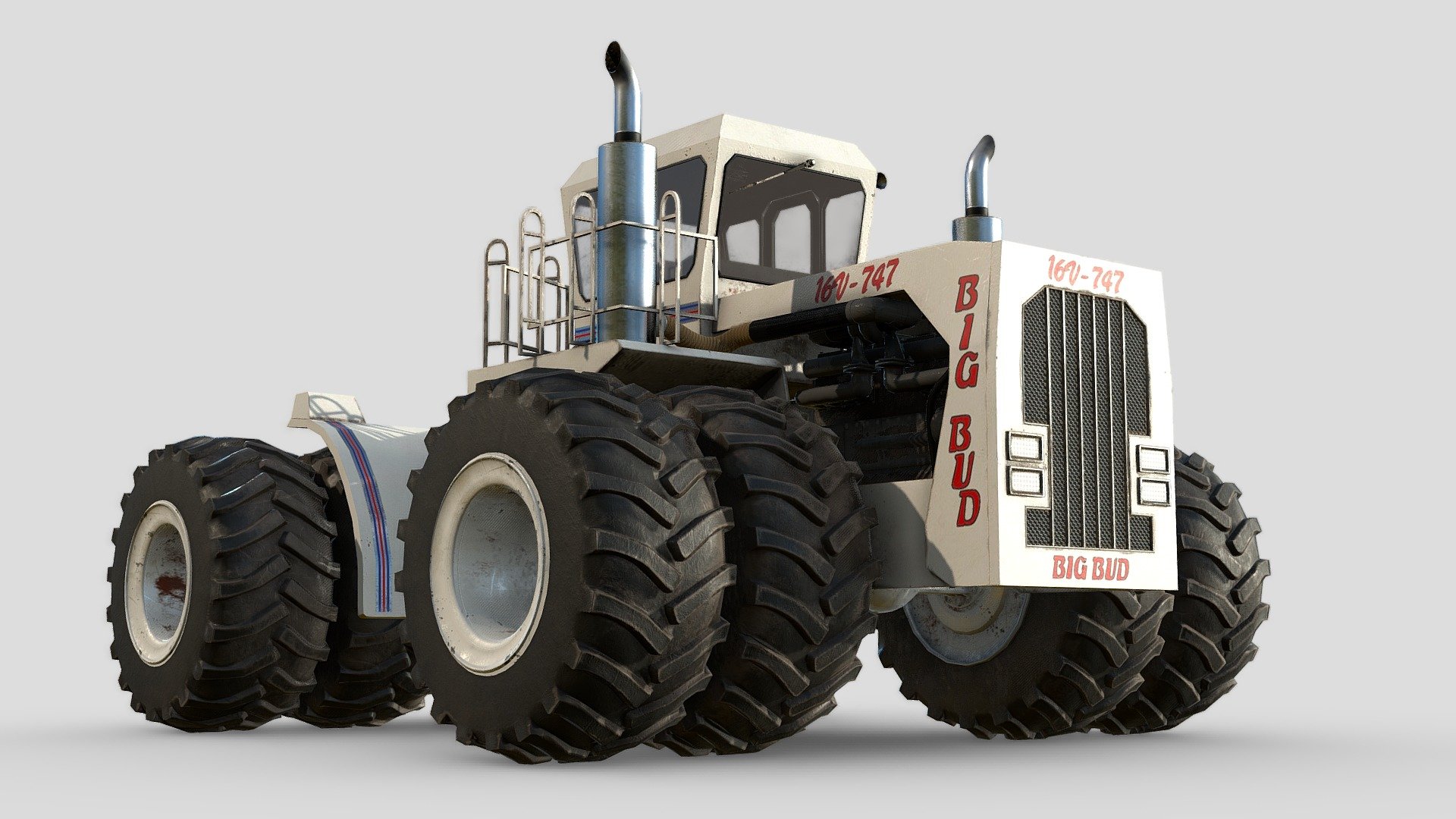 Big Bud 747 Tractor 3d model