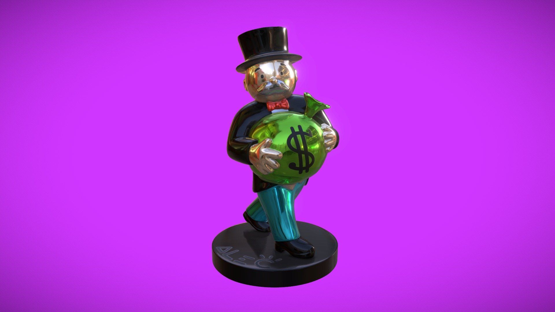 CI3D Monopoly Man 3d model