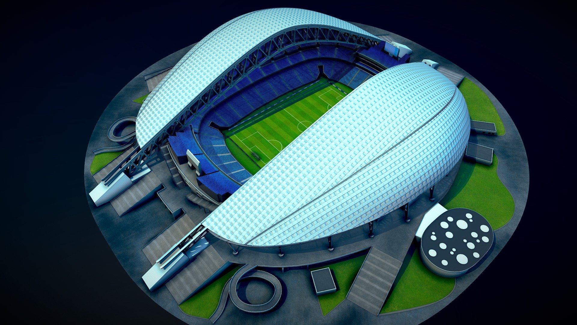 Stadium Fisht Sochi 3d model