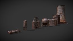 Rusted Industrial Tanks