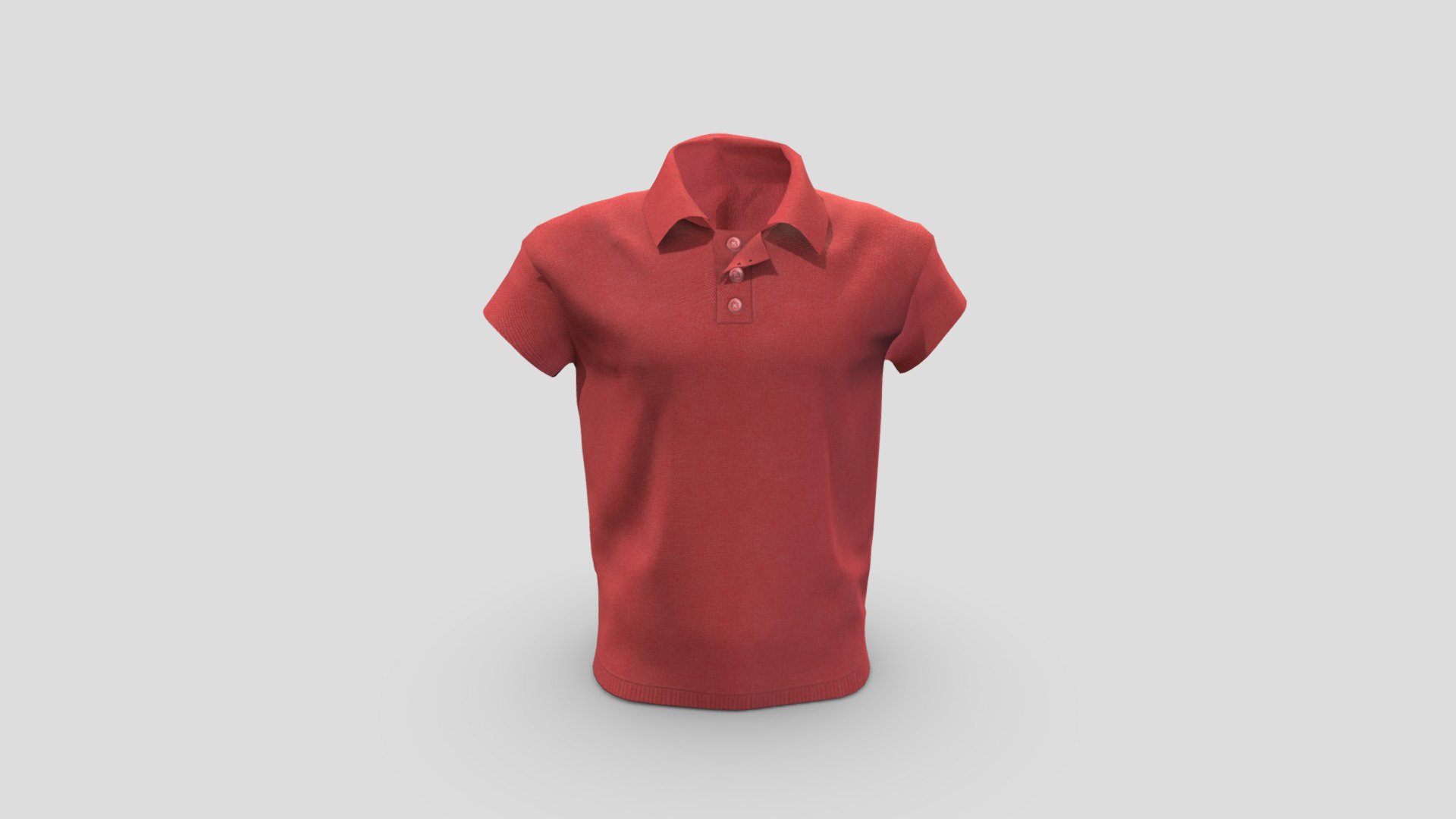 Mens Polo Shirt 3d model