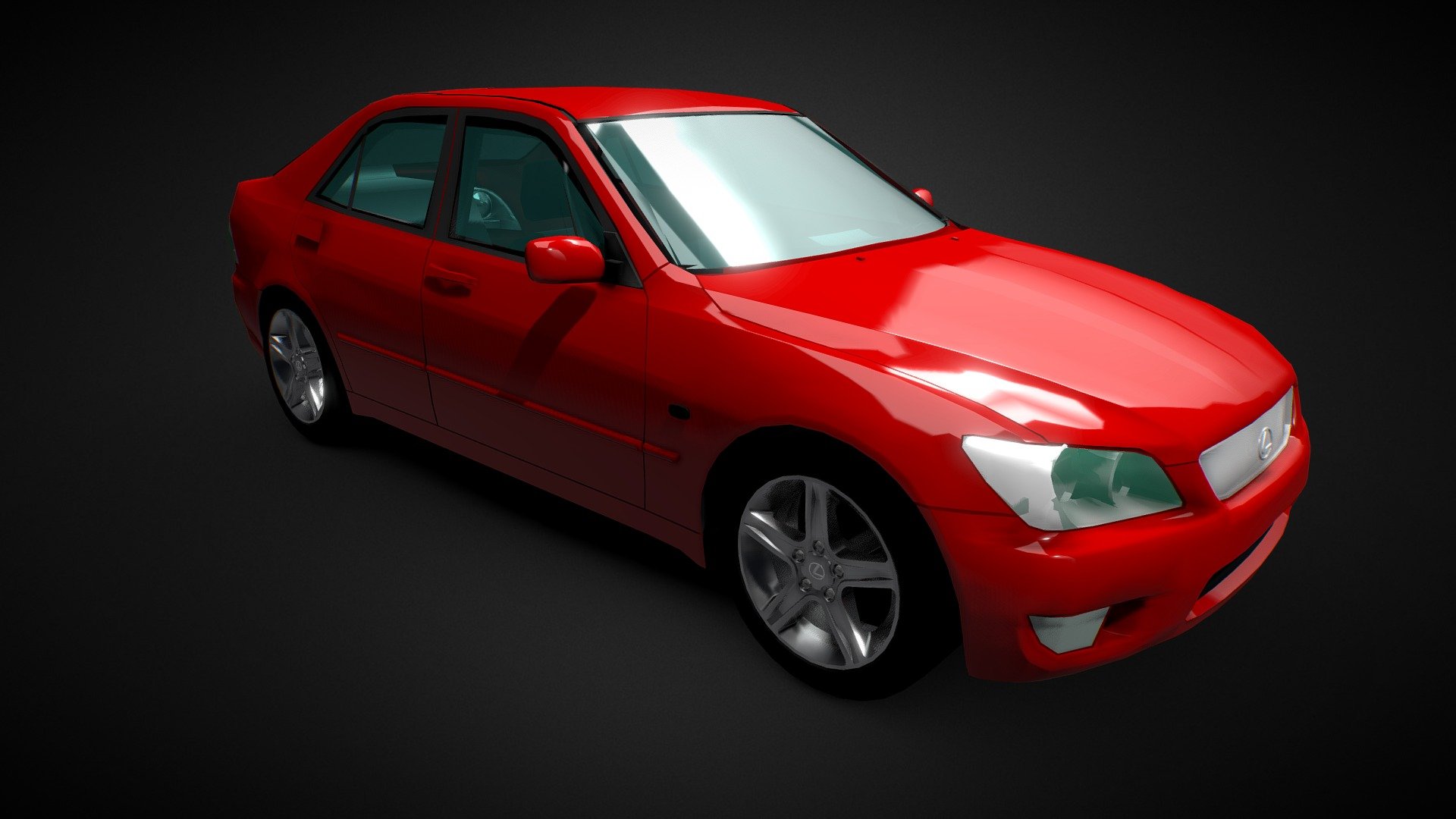 Lexus is200 1999 3d model