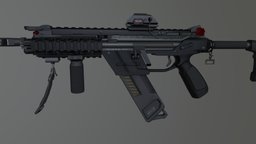 Titanfall inspired compact machine gun