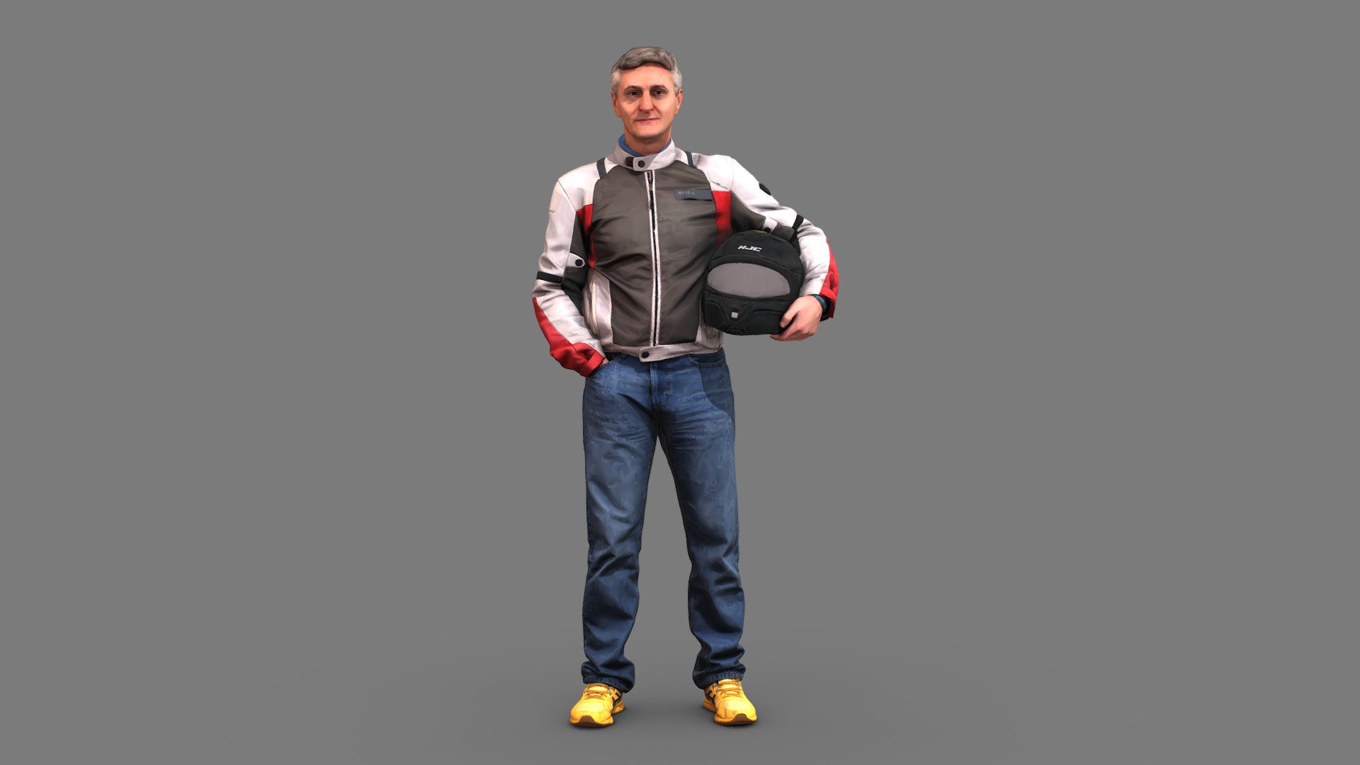 Motorcyclist 3d model