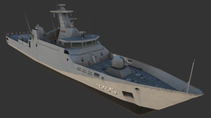 Sigma Class Corvette Diponegoro 3d model