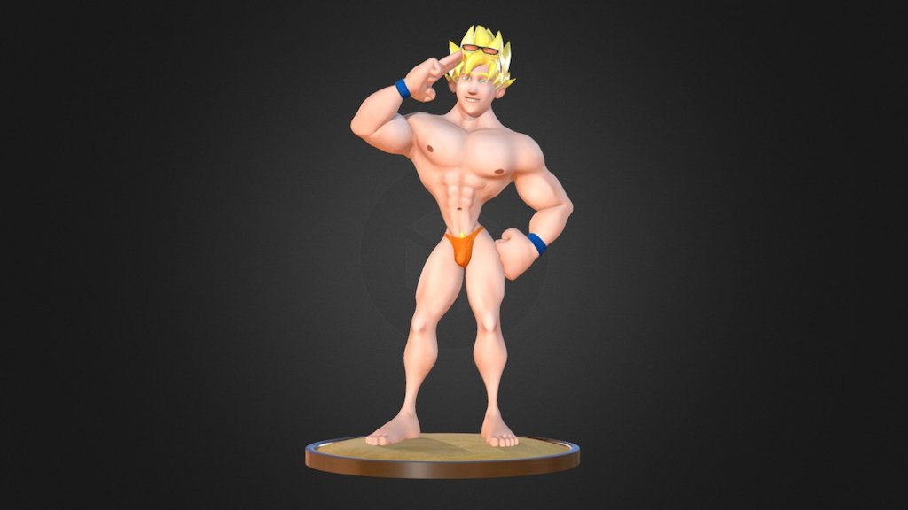 Summer Season Goku 3d model