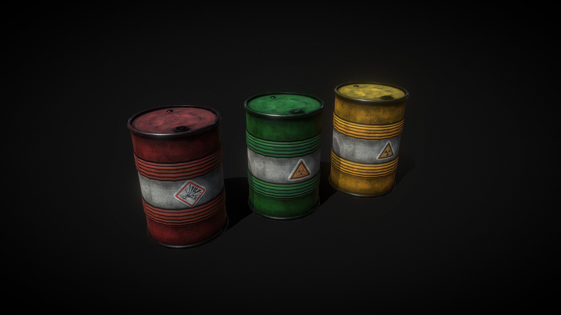 Barrel  Game-ready 3d model