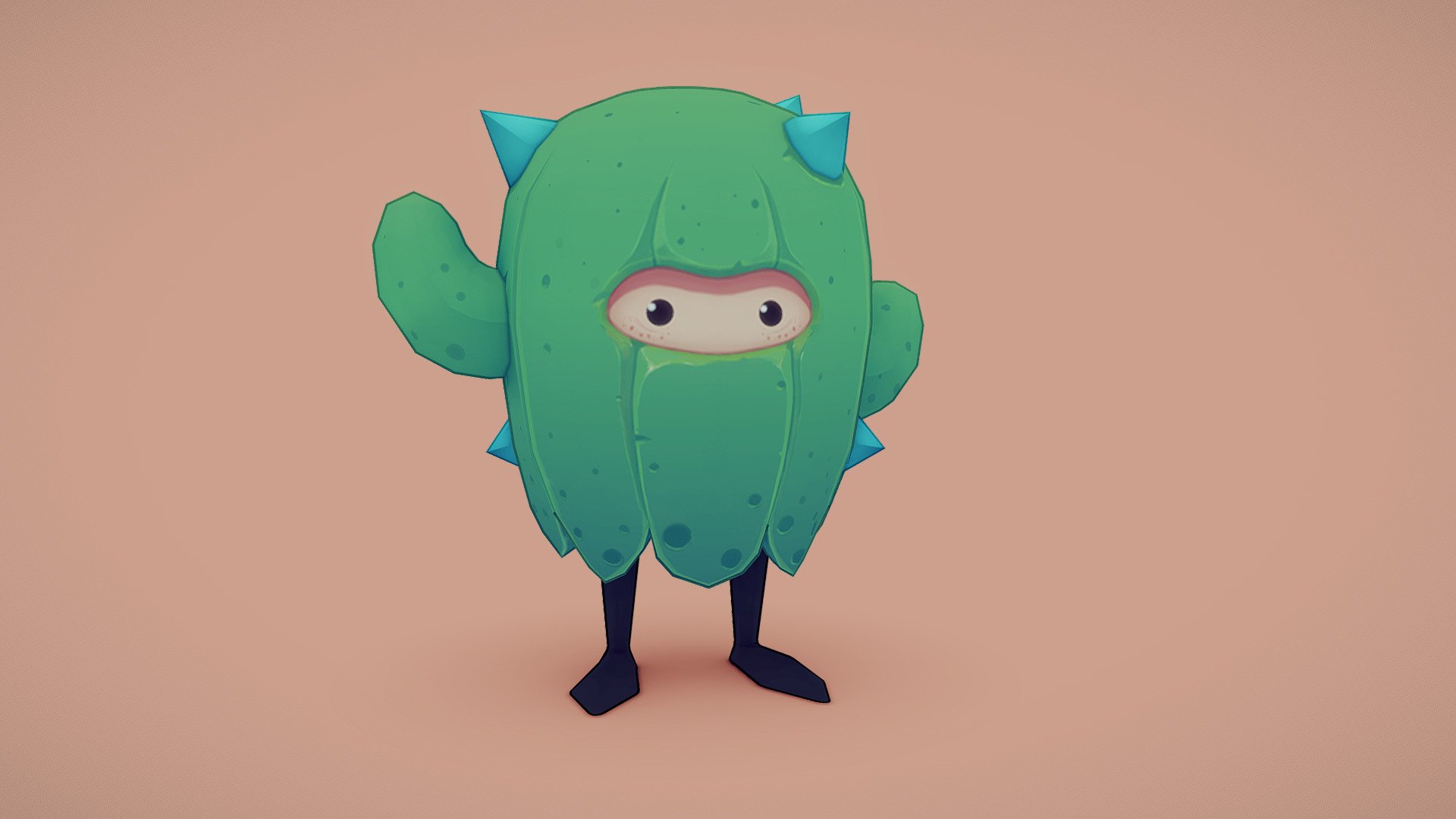 Mr Cactus 3d model