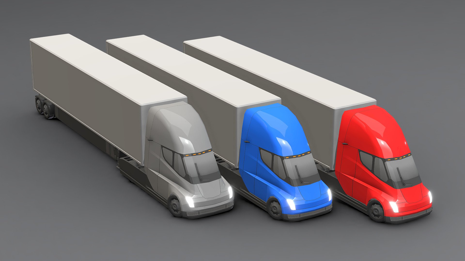 Tesla Semi Truck 2023 3d model