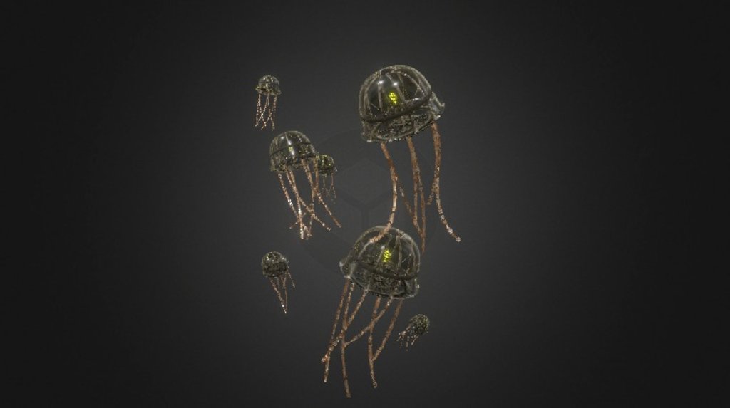 Steampunk Jellyfish 3d model