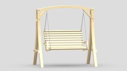 Wooden Swing Chair 01