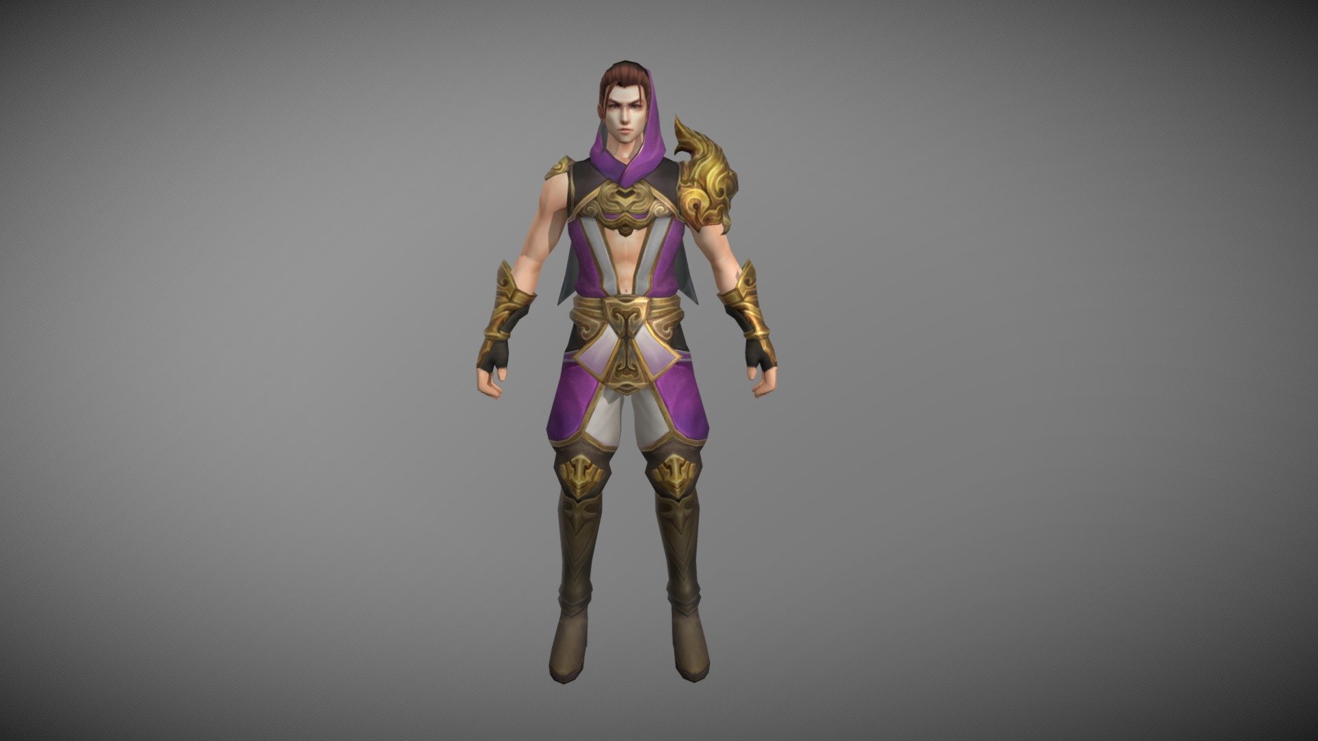 Mobile game character 3d model