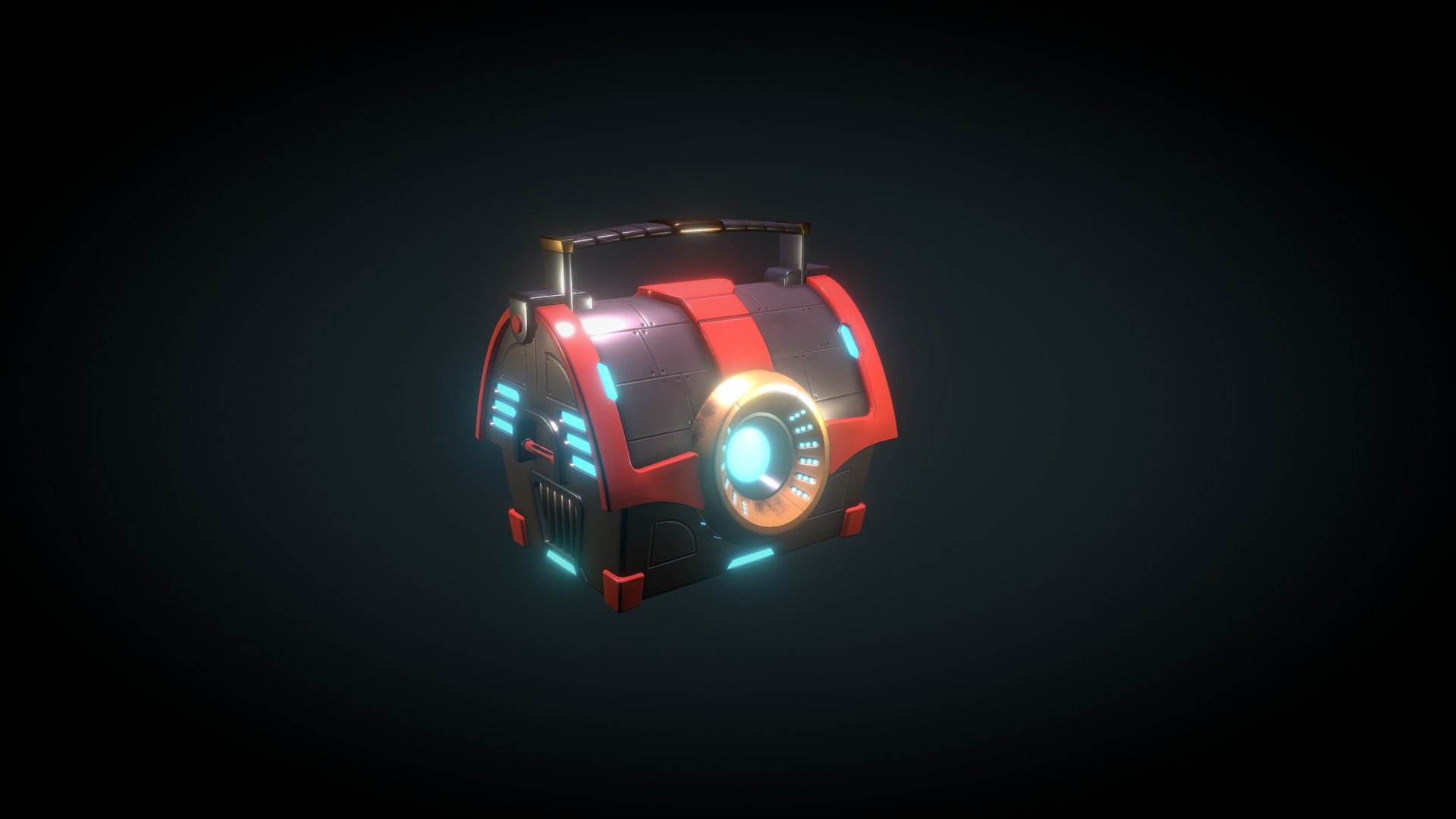 Tech Chest 3d model