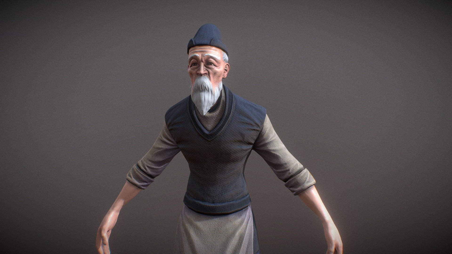 Village head 3d model