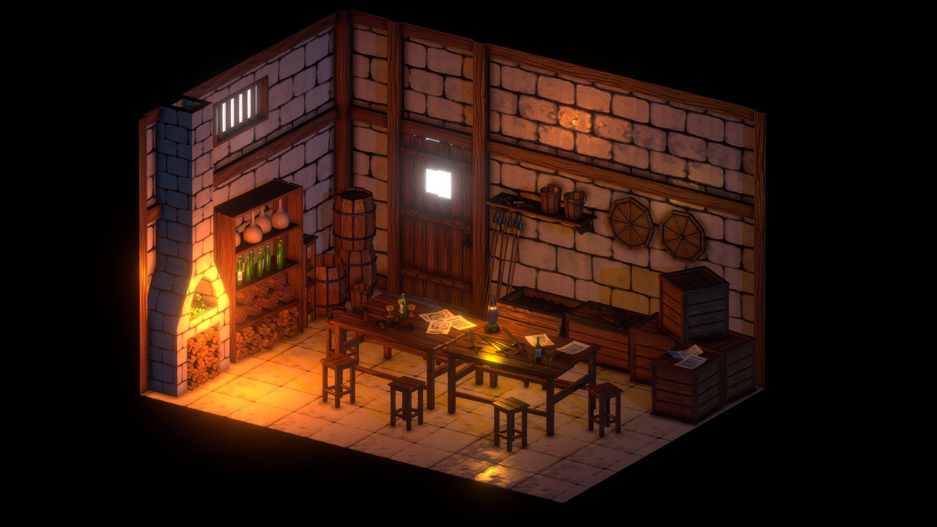 Medieval Room 3d model