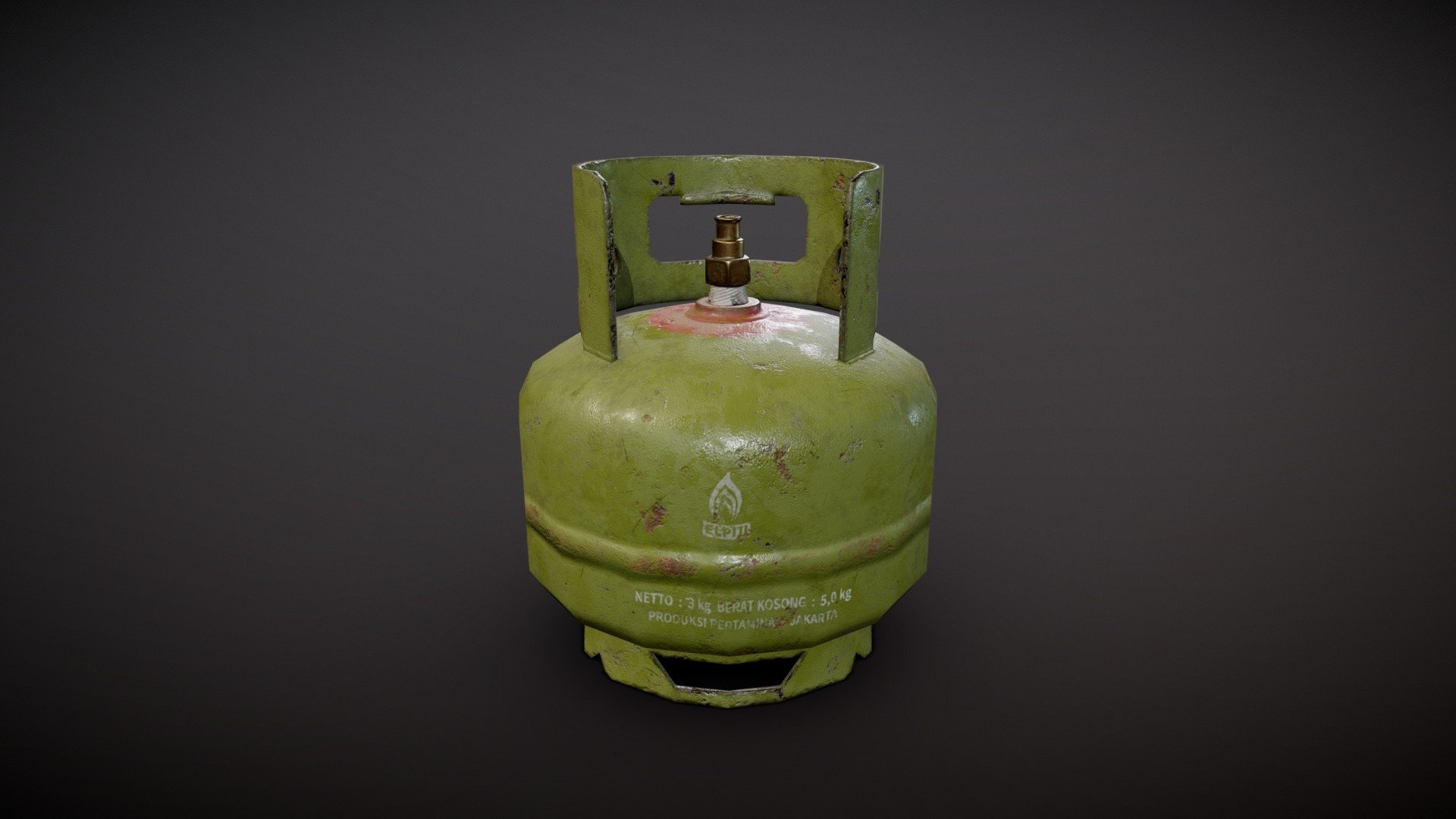 LPG Gas Tank 3kg 3d model