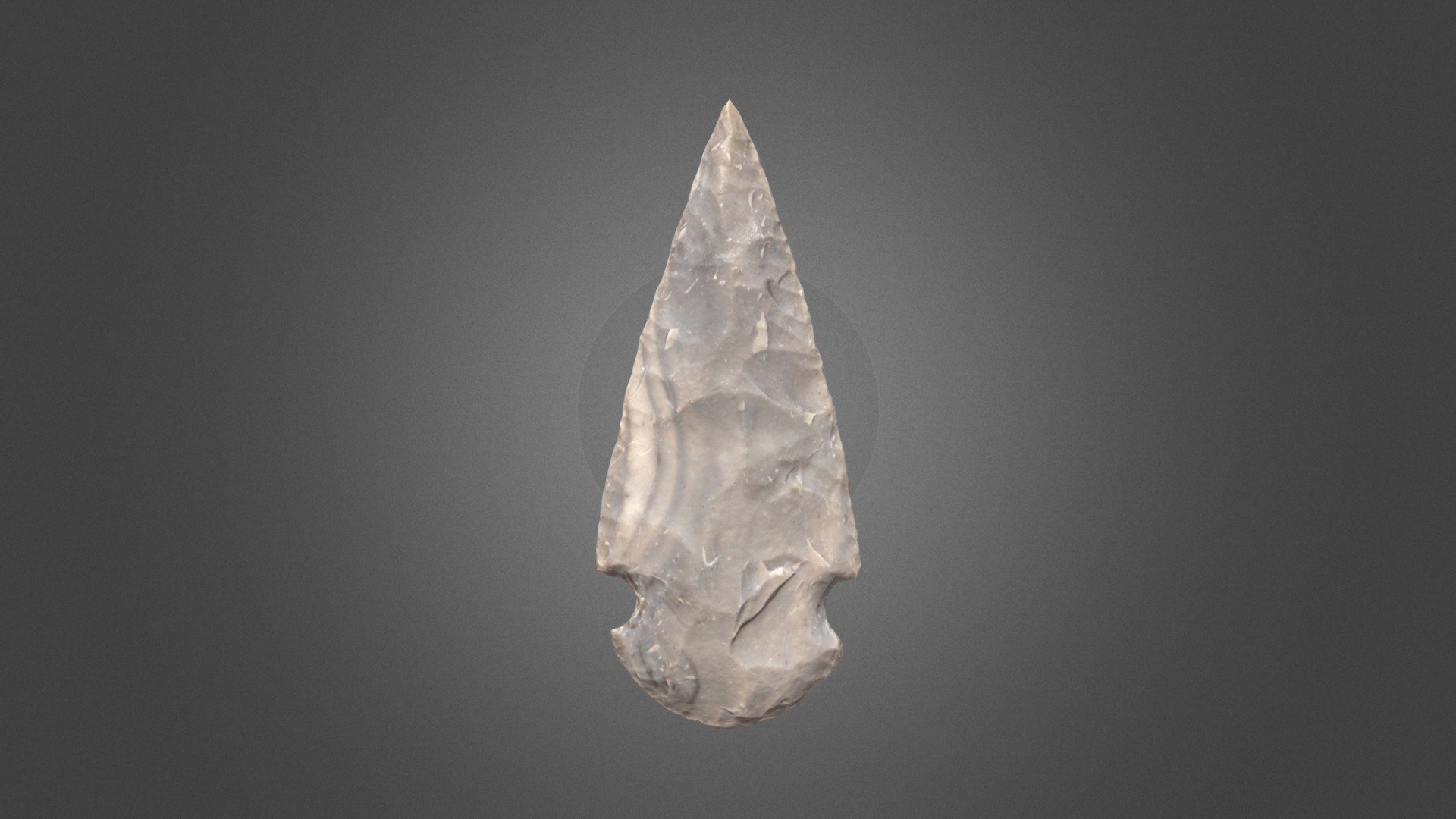 Flint spearhead 3d model