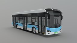 Hydrogen Fuel Cell City Bus [Full Interior]