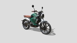 Super Soco electric motorbike retopologyzed