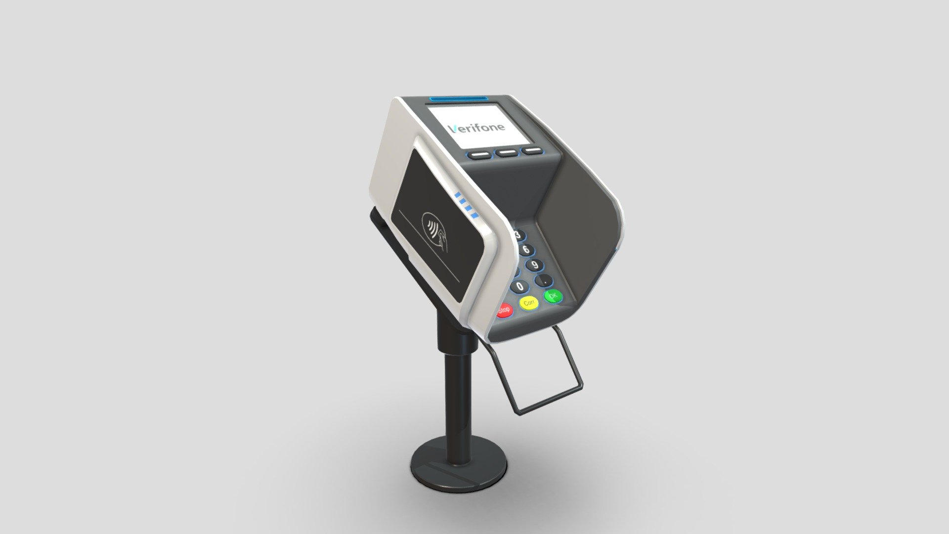 Verifone card reader 3d model