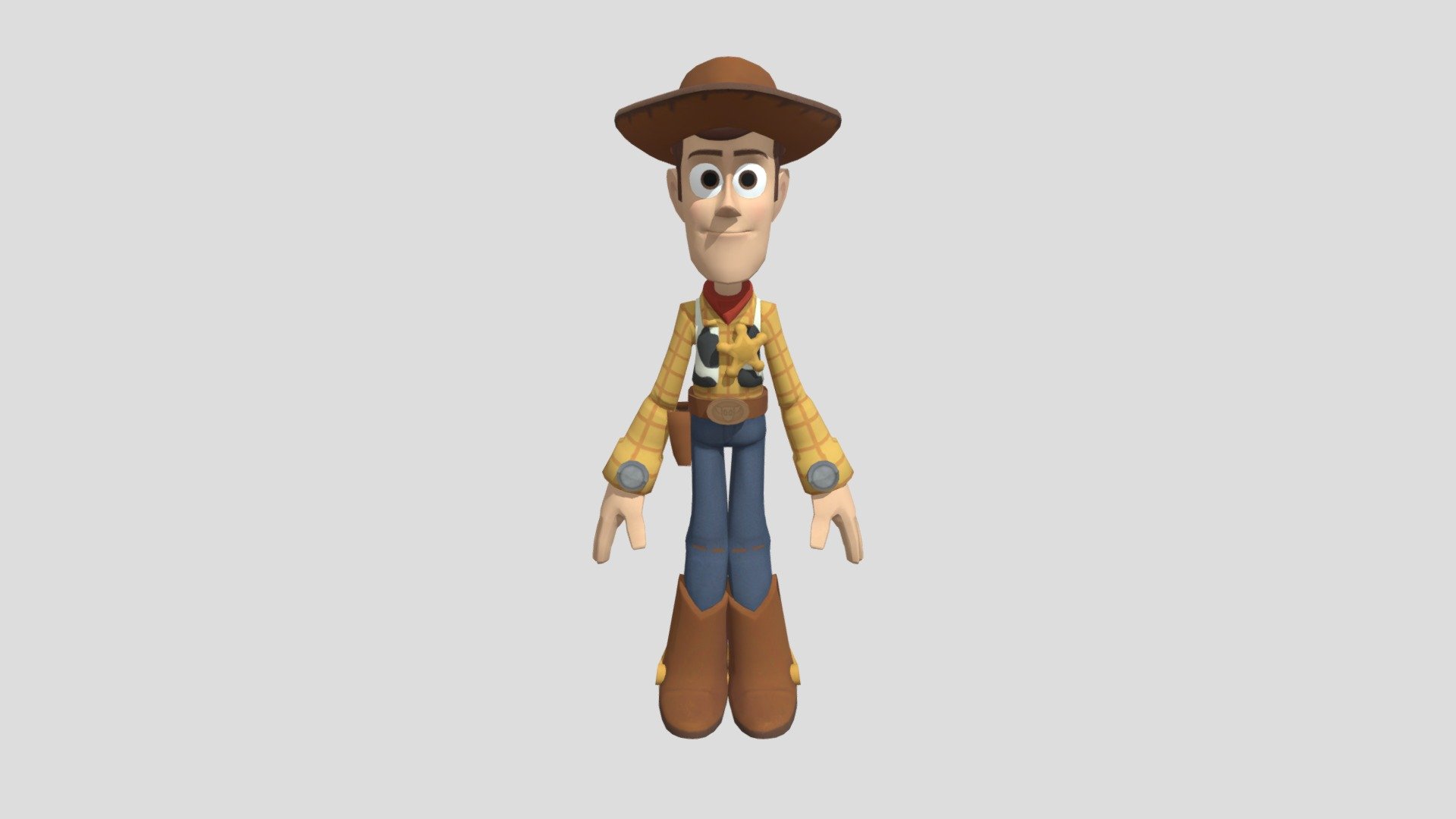 Disney-infinity-woody 3d model