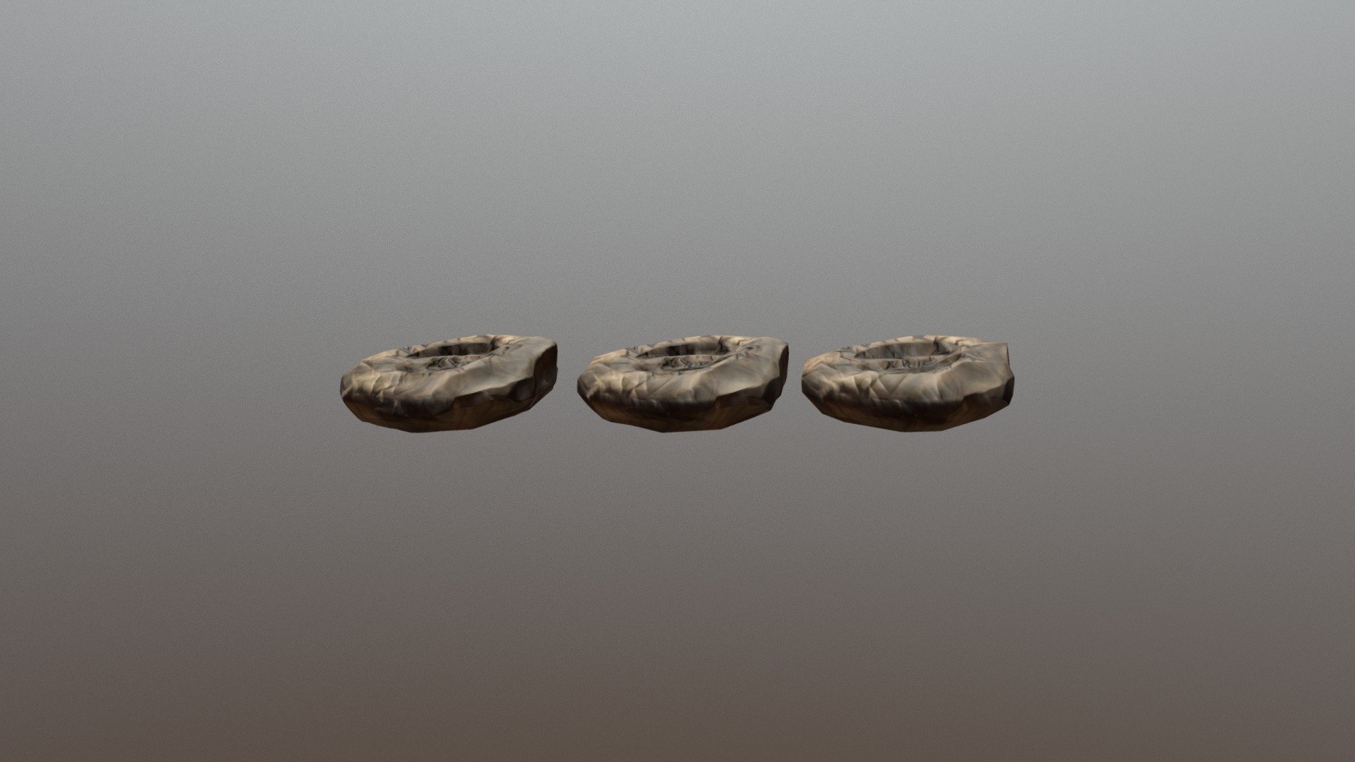 Runed Rock Grouped 3d model