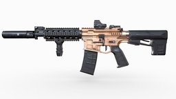 XRK M4 Assault Rifle Gun Weapon