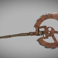 Rush Island Sawblade Battleaxe