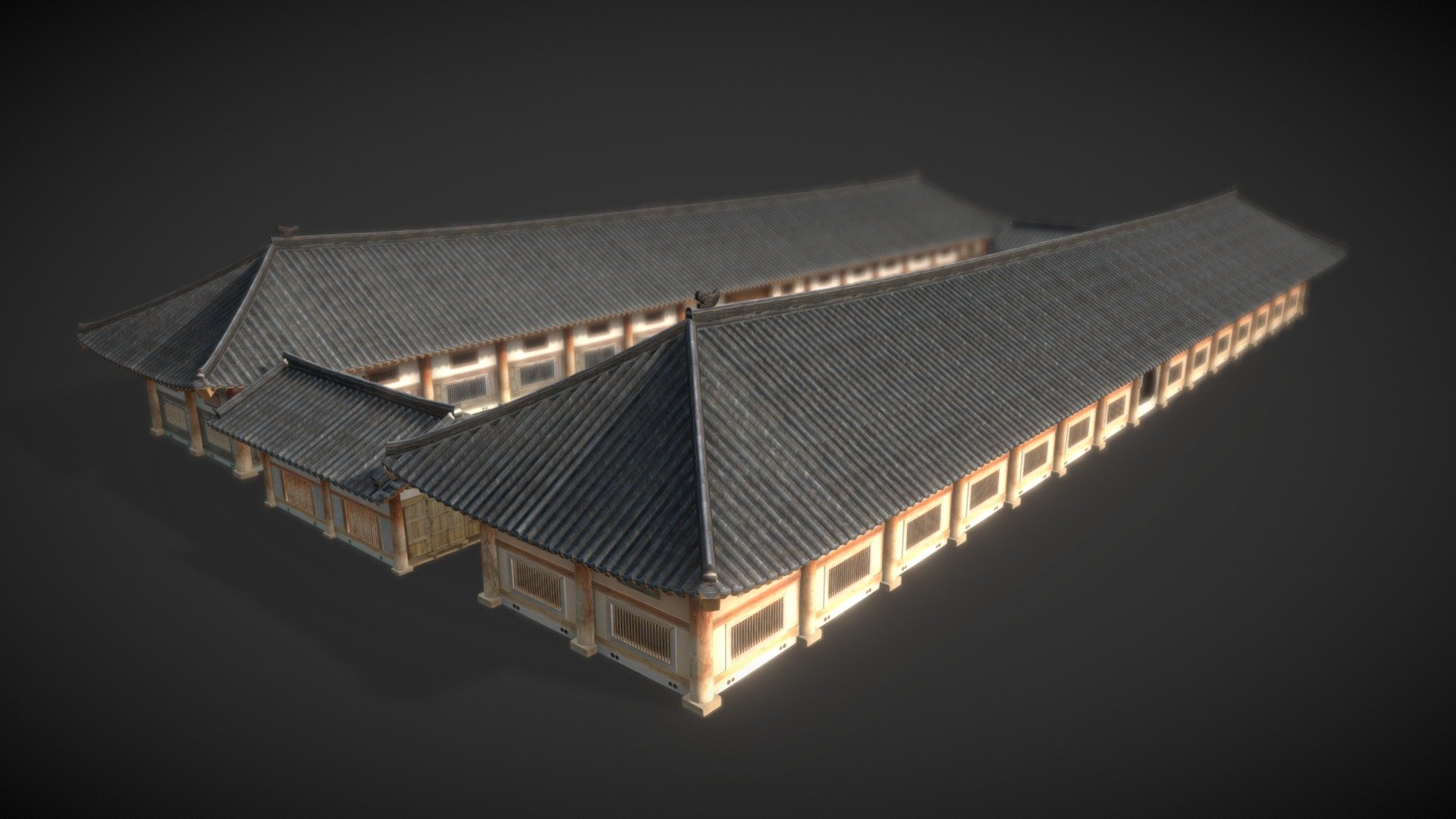 Korea National Treasure_052_합천 해인사 장경판전 3d model