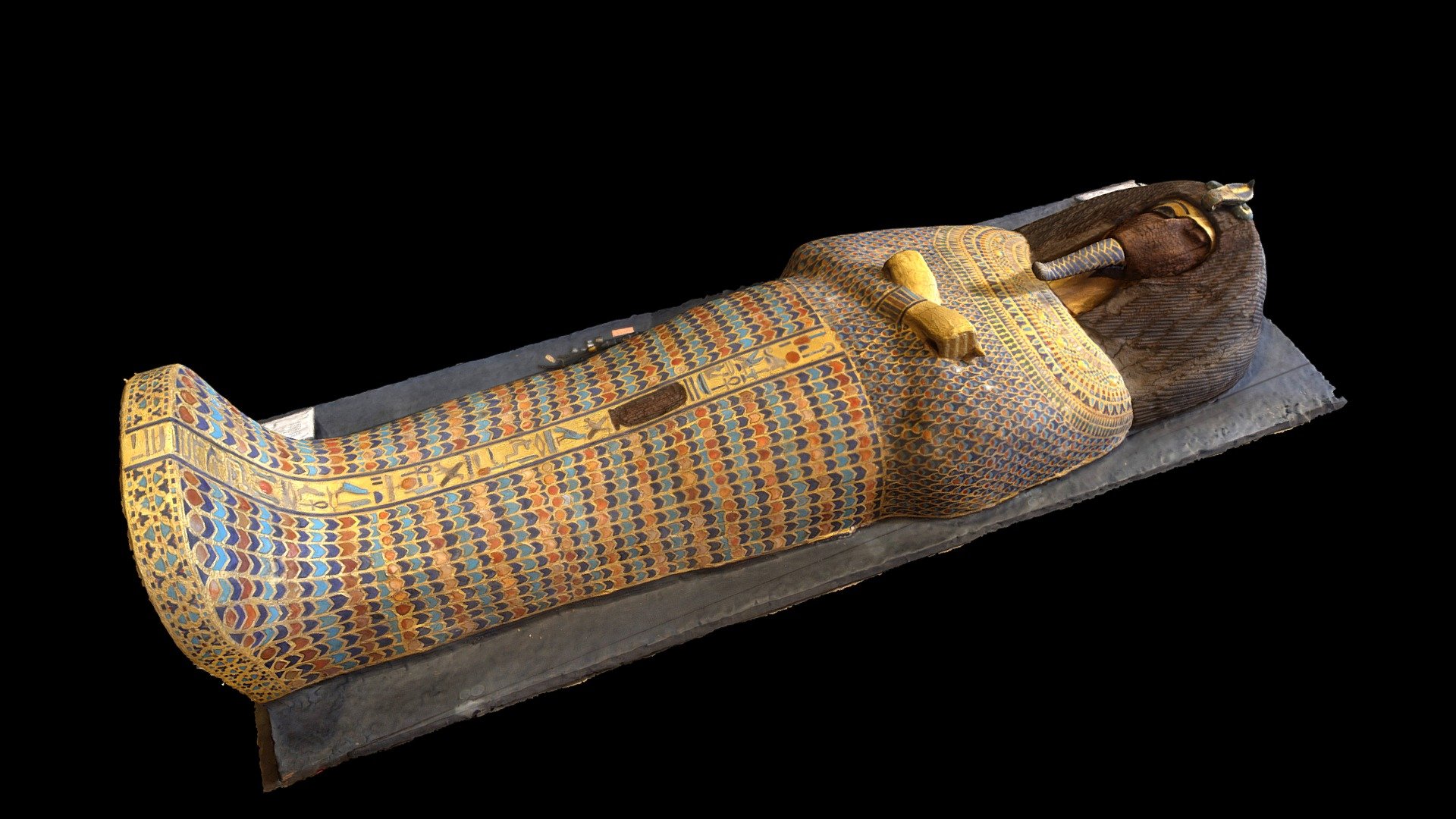 Coffin of Akhenaten, Tomb KV55 3d model