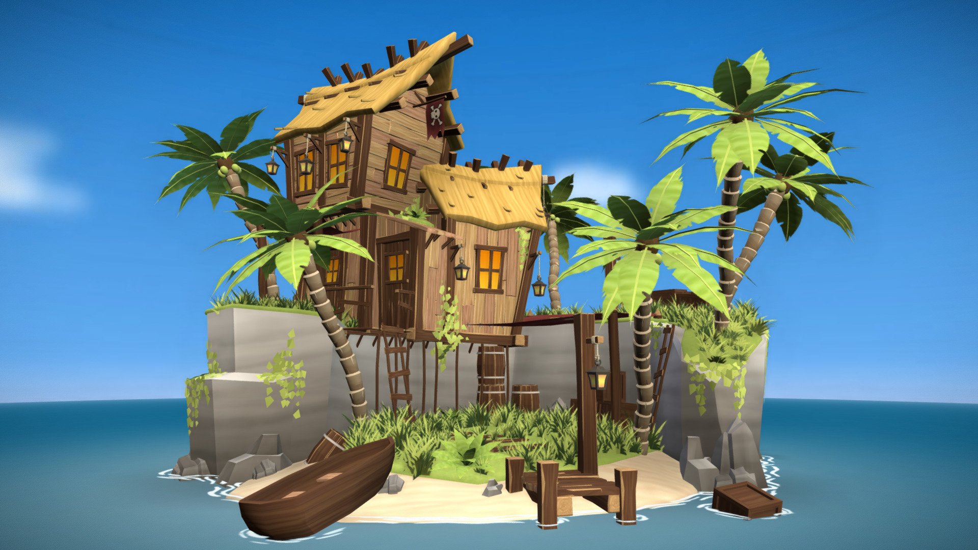 Smugglers Beach 3d model