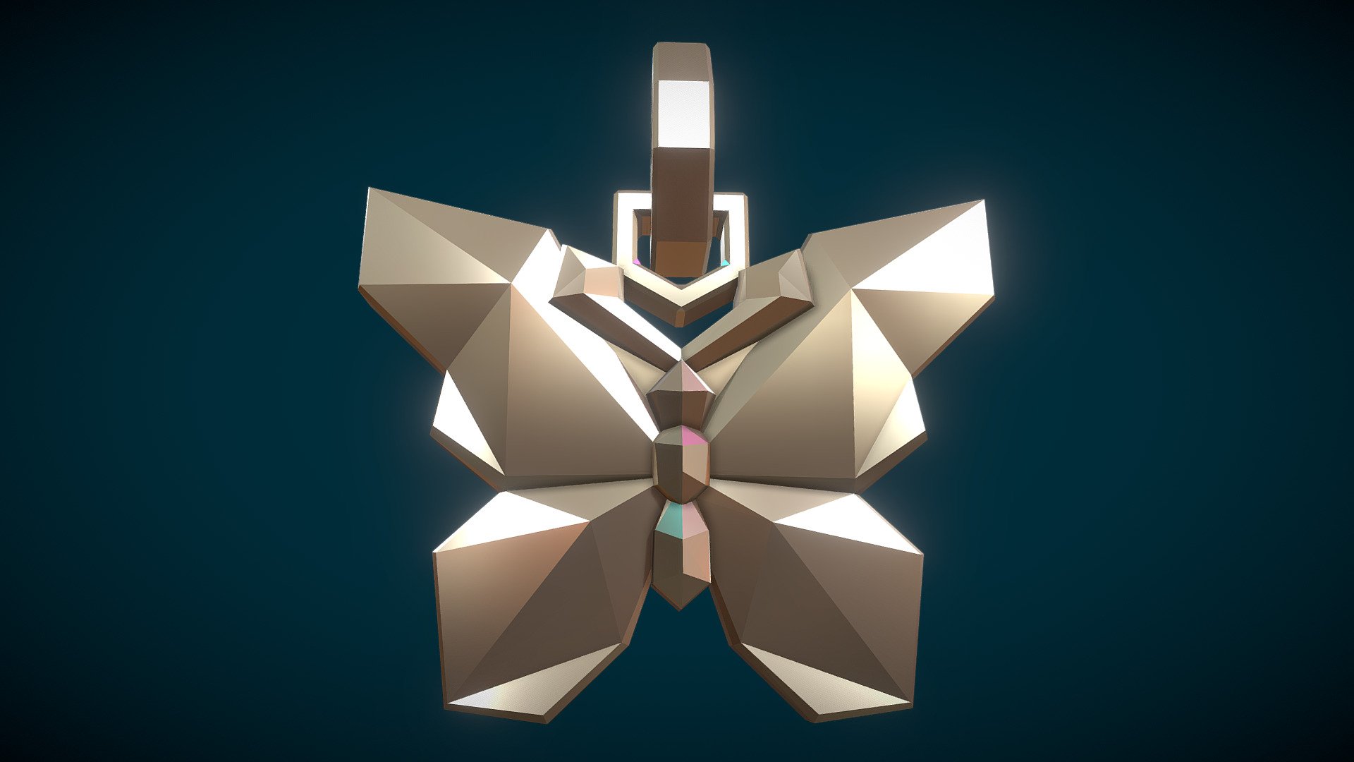 Butterfly Low Poly 3d model