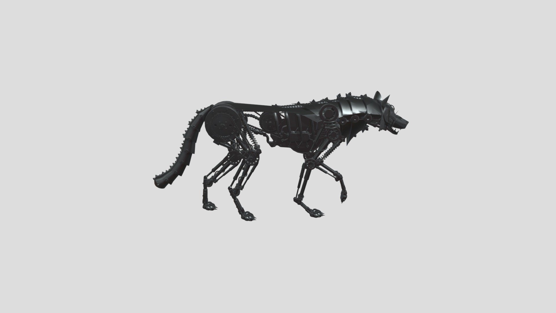 Wolf Mechanical Robot 3d model