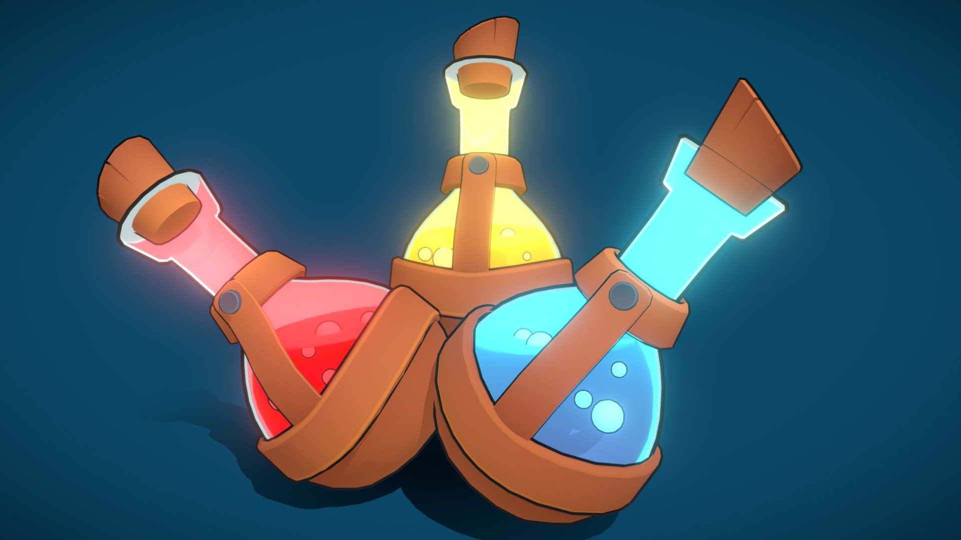 Potions 3d model