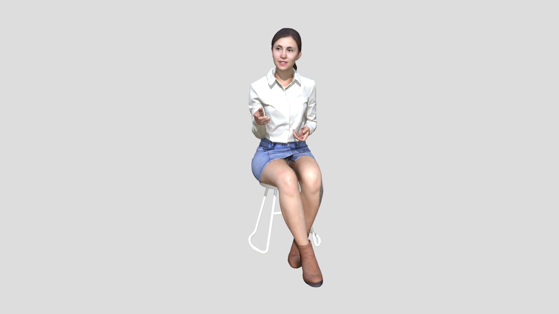 Kelly 1972 Woman Sitting 3d model