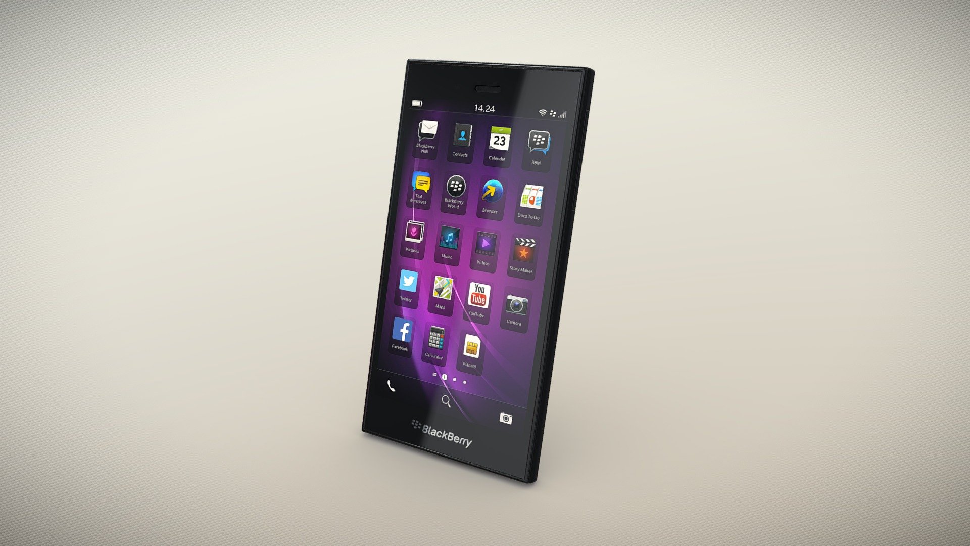 BlackBerry Z3 Black 3d model