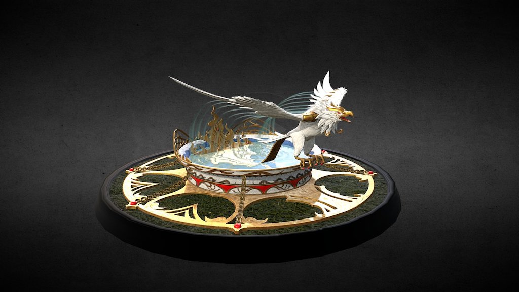 Phoenix Fountain 3d model