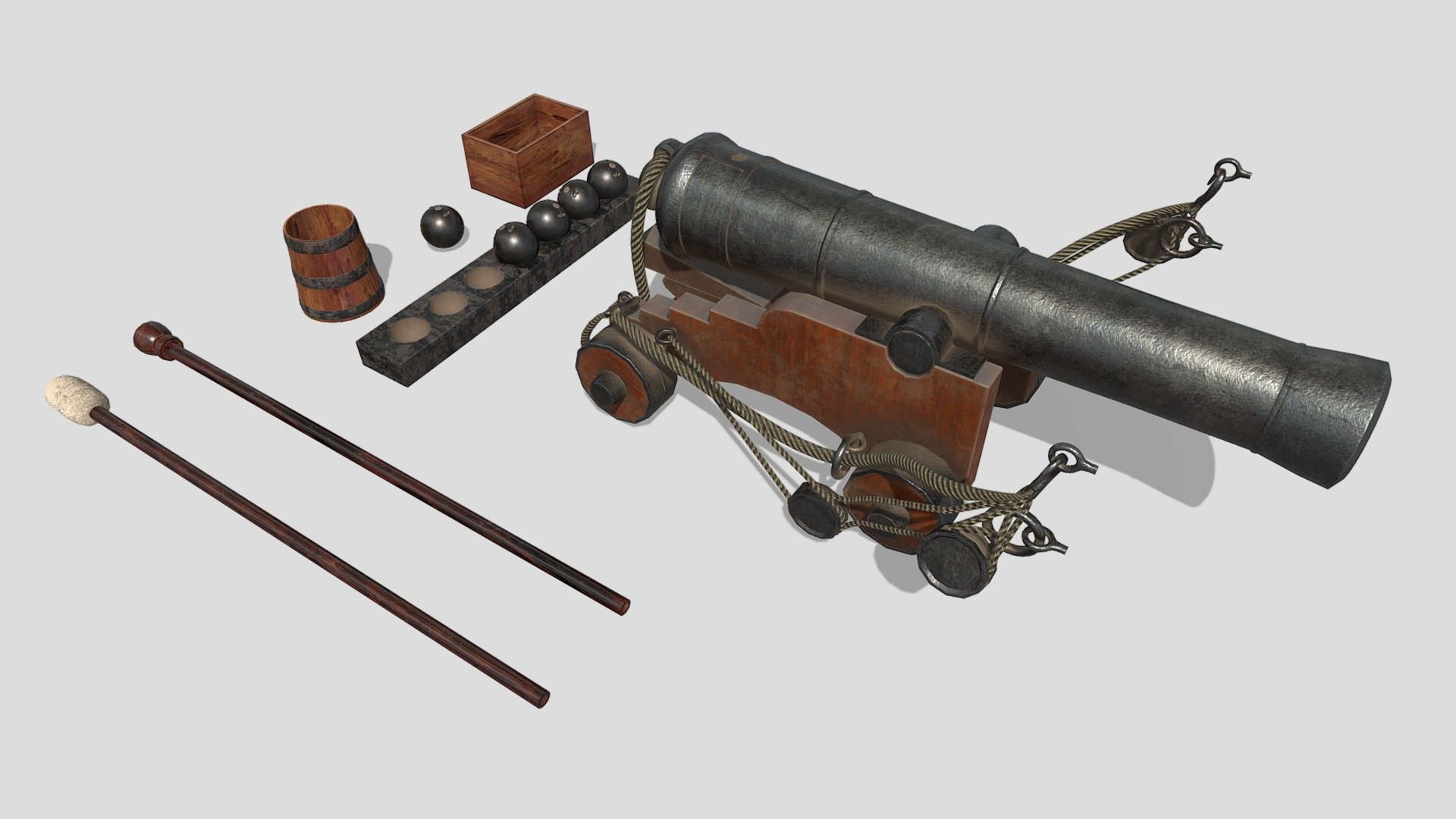 Cannon 3d model