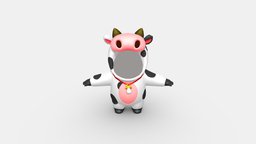 Cartoon cow costume