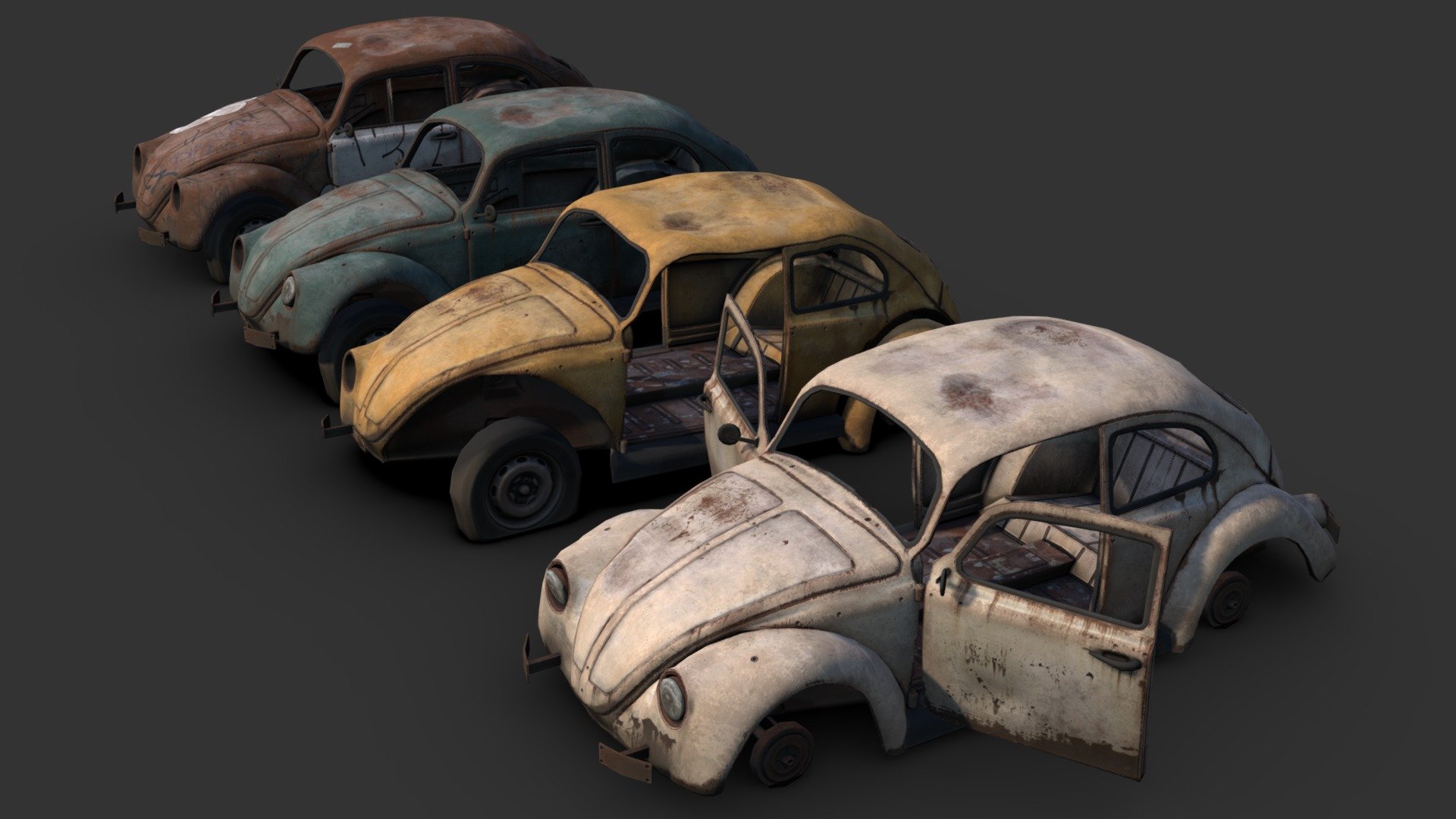 Wrecked Bug 3d model